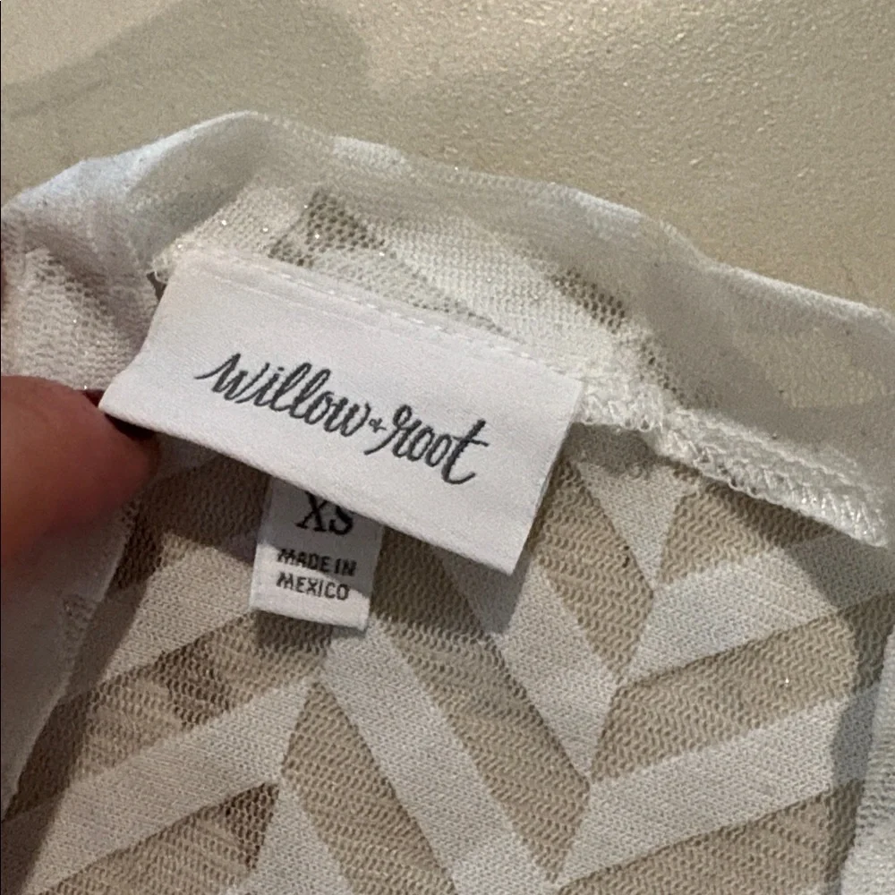 Willow root XS see thru chevron mesh top 936